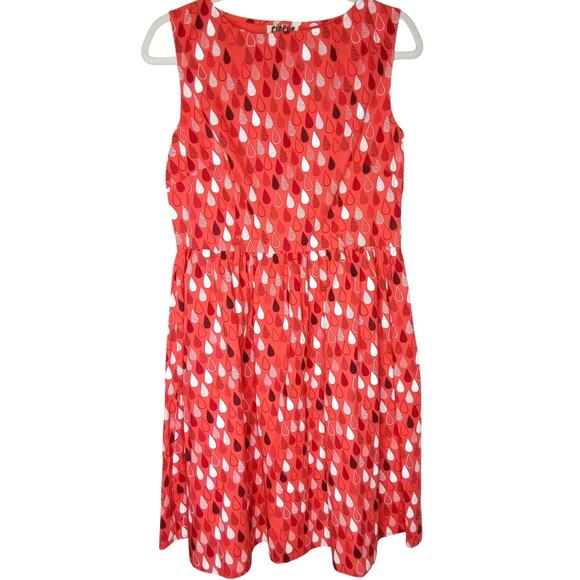 Circus by Sam Edelman Dresses & Skirts - CIRCUS Retro Fit & Flare Raindrop Print Sleeveless Dress - UK 12 / US 8